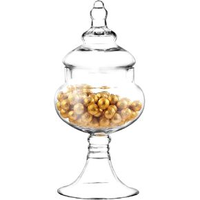 Apothecary Jars Glass Decorative Candy Jars,Candy Buffet Display, Elegant Storage Jar, Decorative Wedding Candy Organizer Canisters A2