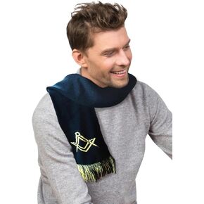 Simple Square and Compass Masonic Scarf