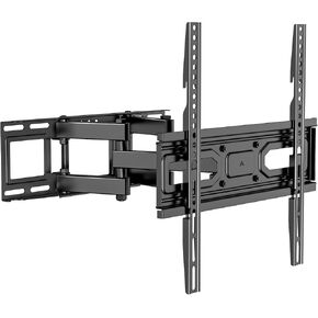 WALI Ultra Slim Full Motion TV Wall Mount Bracket for Most 43-90 Inch Flat Screen TVs, Swivel, Tilt & Extension TV Articulating Mount, Max Mounting Holes 600x400mm, Holds up to 110lbs(TTM-4), Black
