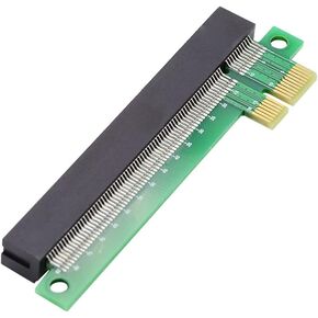 NFHK Low Profile PCI-E Express 1X Slot Riser Card Extender Extension Ribbon Flex Relocate Cable 10cm 90 Degree Angled
