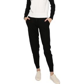 Minnie Rose Womens Cotton Cashmere Frayed Jogger Pants
