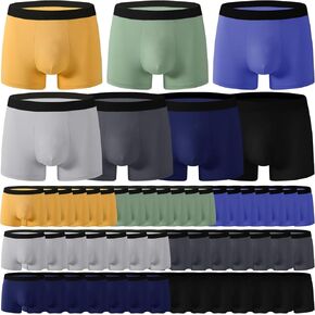 105 Pack Mens Boxer Briefs Cotton Soft Underwear Bulk Pack 5 Assorted Size 7 Assorted Color for Men Homeless Shelter Donation Business