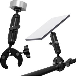 Starlink Mini Mount, Portable Starlink Mini Rv Ladder Mount/Roof Rack Mount,Universally Adjustable Angle Clamp with Adapter for Pickup Truck with Bracket,Cruise Ship,Roof,Camping Travel etc