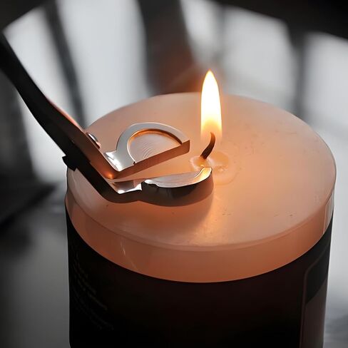 Candle Wick Trimmer, go deep into The Candle to Cut Spent Chips, Allow The Cleaner to Burn and Prevent Smoke buildup (Black-3 in 1) in Saudi Arabia