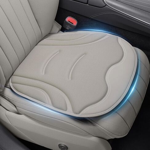 HOLDCY 2Pcs Car Seat Cushion – Ergonomic Comfort, Breathable Material, and Universal Fit, Anti-Slip Bottom for Secure Fit – Ideal for Cars, Office Chairs, and Long-Haul Trucks (Brown) in Kuwait