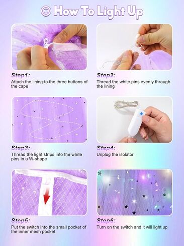 Princess Dress Up Costume for Girls 3 4 5 6 Years Old, Toddler Princess Clothes Cape, Christmas Birthday Party Gift in Saudi Arabia