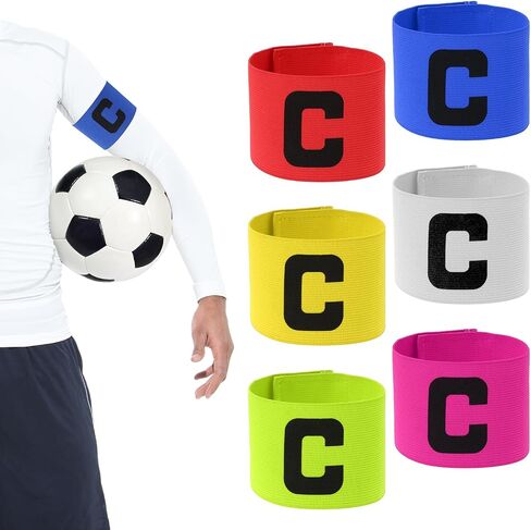 4 Pcs Soccer Captain Armband Adult, Elastic Protective Arm Bands Football Gear, Armband for Adult Team Training in Saudi Arabia