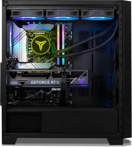YEYIAN Phoenix PC Gaming AMD Ryzen 7 7800X3D، NVIDIA RTX 4070Ti Super، 32 جيجابايت DDR5 1 تيرابايت SSD، أجهزة كمبيوتر برجية مُصممة مسبقًا، كمبيوتر مكتبي للألعاب يعمل بالذكاء الاصطناعي in Kuwait