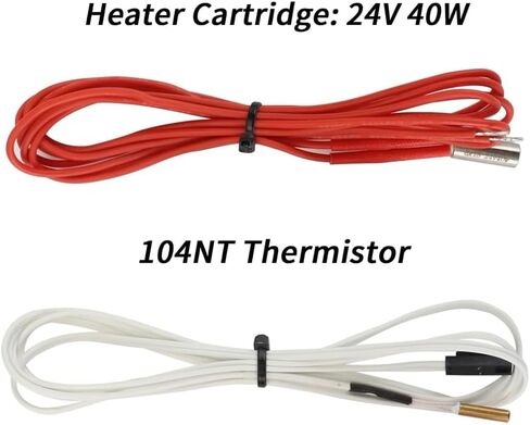 Heater Cartridge Heating Tube 24V 40W Thermistor Temp Sensor NTC 100K 3950 for ELEGOO Neptune 3 Pro/Plus Extruder Hot End Accessories for 3D Printer (4 Pcs) in Saudi Arabia