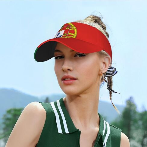 Cute Flag Sun Visor Hats Women Men Sun Protection Cap Hats Adjustable Summer Patriotic Flag Sports Visor Hats in Saudi Arabia