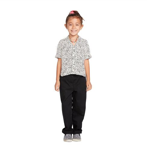 Volcom Girls' Can't Be Tamed Short Sleeve Button Down Shirt in Saudi Arabia