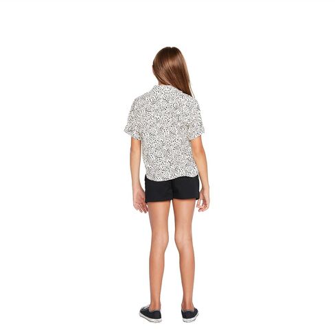 Volcom Girls' Can't Be Tamed Short Sleeve Button Down Shirt in Saudi Arabia
