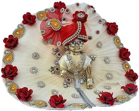 فستان Laddu Gopal/Bal Gopal/Thakur Ji (مقاس 8) فستان Janamashtami الخاص، عبوة من قطعة واحدة، LNMS18032024032 in Saudi Arabia