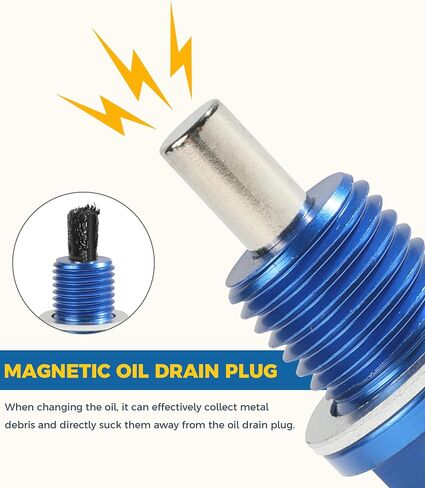 Oil Drain Plug,M14x1.5 Oil Plug,Magnetic Oil Drain Plug,Oil Pan Drain Plug,Car Accessories Engine Oil Drain Plug,Automotive Replacement Engine Oil Drain Plugs,Suitable for Most Cars (Purple) in Saudi Arabia