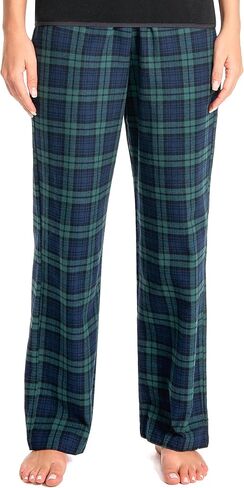 Nutria المرأة الفانيلا بيجامة السراويل منقوشة القطن لينة ناعم PJ قيعان صالة دافئة النوم الشتاء ملابس خاصة مع جيوب D06 in Kuwait