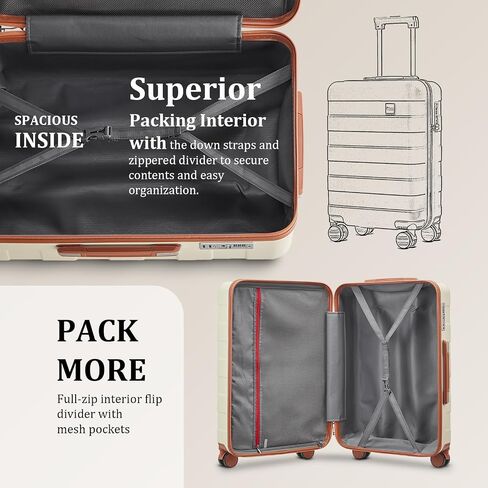 imiomo Carry on Luggage 22x14x9 Airline Approved, Hardside 20 Inch Carry-on Suitcases with Spinner Wheels and TSA Lock in Saudi Arabia