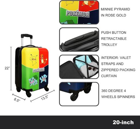 Bioworld Pokémon Character Types 20" rolling luggage in Saudi Arabia