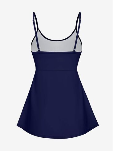 Rosegal Plus Size Women Gothic Tummy Control Modest Tankini Swimsuit Fairy Cat Print Boyleg Padded Tankini Swimwear in Kuwait