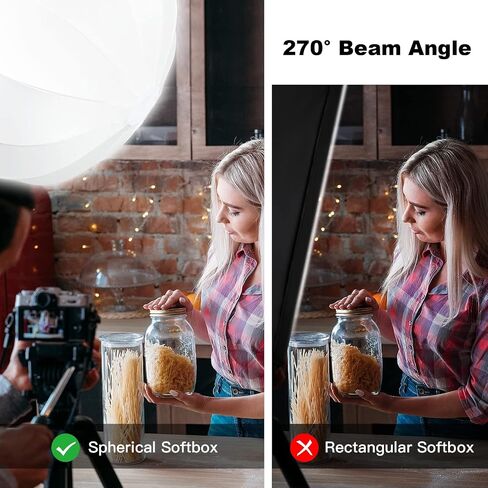 Soonpho Softbox Lighting Kit, Octagon Softbox Photography Lighting Kit with Softbox 22Inch/55cm (2 Pack), 85W 3000-6000K Remote Control LED Lighting Bulds, Studio Lights for Video Recording in Saudi Arabia