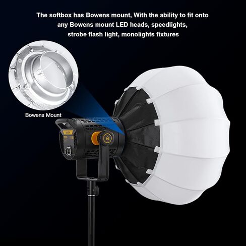 Soonpho Softbox Lighting Kit, Octagon Softbox Photography Lighting Kit with Softbox 22Inch/55cm (2 Pack), 85W 3000-6000K Remote Control LED Lighting Bulds, Studio Lights for Video Recording in Saudi Arabia