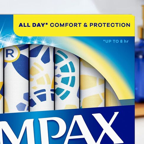 Tampax Pearl Tampons Multipack, Light/Regular/Super Absorbency, with Leakguard Braid, Unscented, 94 Count in Saudi Arabia