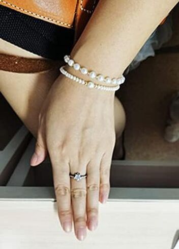 سوار اللؤلؤ 6 ملم سلسلة اللؤلؤ المختارة بعناية 18 كيلو مطلية بالذهب حساسة خمر Y2k مجوهرات هدايا للأم النساء الفتيات in Kuwait