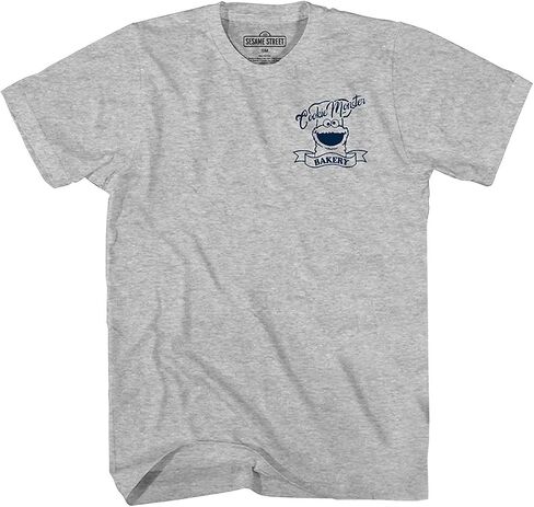 Sesame Street Men's Cookie Monster Bakery Front and Back Print T-Shirt in Saudi Arabia