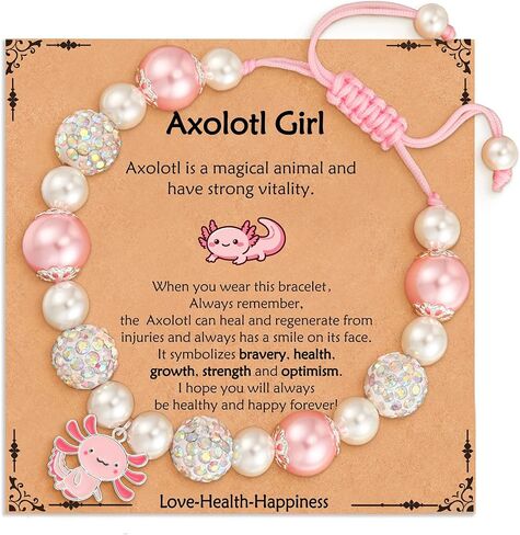 Horse/Axolotl Gifts for Girls Women, Charm Bracelet Horse Stuff Who Loved Horse/Axolotl Christmas Birthday Jewelry Gifts in Kuwait
