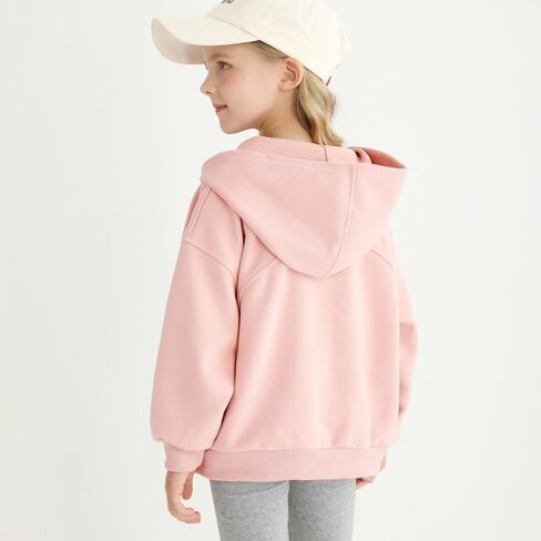 Toddler Girl Zip Up Hoodie Jacket Coats Kids Casual Outerwear in Kuwait