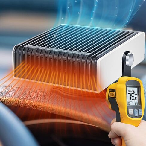 Car Heater 12v, Fast Car Heating Fan Heat in 30 Seconds, 150W Portable Car Heater, Windshield Defrost Plug into Cigarette Lighter in Saudi Arabia