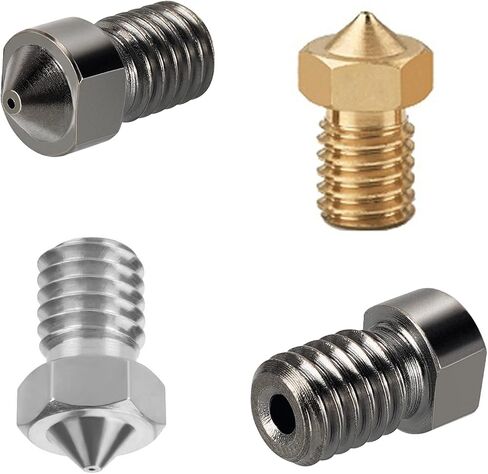 15PCS Brass Nozzles Kit for Anycubic Kobra, 3D Printer 7PCS 0.4mm Nozzles and 2PCS 0.2mm, 0.6mm, 0.8mm, 1.0mm Brass Nozzles Kit for Anycubic Mega, Mega X, Chrion, Kobra, Kobra Neo in Saudi Arabia