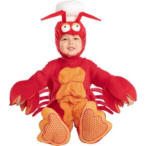 Spooktacular Creations Baby Lobster Costume, Crab Costume Toddler with Chef Hat for Halloween Dress Up Party, Fairy Tale Show