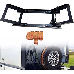 Adjustable Semi Truck Tire Rack Spare Tire Carrier Tire Mount Tire Holder for Tractor Trailer Commercial Truck Versatile Carrier Tire Secure Holder