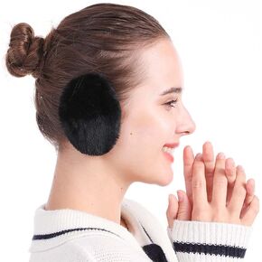 Earcaps Bandless Earmuffs for Winter Women Girls Ear Covers for Cold Weather Windproof Ear Warmers