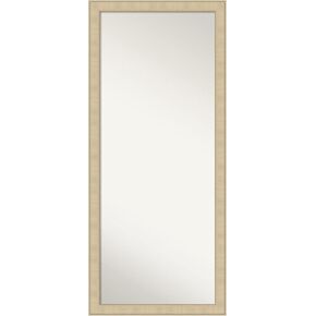 Amanti Art Wall Mirror Full Length Mirror (64 x 28 in.) Full Body Mirror, Classic Honey Silver Floor Mirror Full Length Mirror for Bedroom or Living Room Decor, Silver Mirror, Casual Mirror