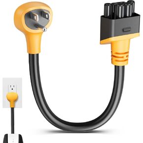NEMA 5-15 Adapter for Tesla Gen 2 Mobile Charger, Household NEMA 5-15P Smart Adapter Gen II Mobile Connector for Tesla Motors Model 3/Y/S/X to Charge at 15Amp Household Outlet, Max 12 Amp 120V