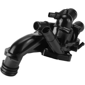Engine Coolant Thermostat Housing Assembly - Compatible for Mini Cooper 2010-2015 for Mini Cooper Paceman 2013-2016 for Mini Cooper Countryman 2011-2016 - Replace Part 11538674895