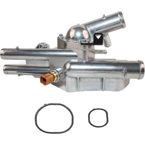 2.4L Aluminum Thermostat Housing Compatible with 2010-2015 Hyundai Tucson 2011-2016 Kia Sportage 2011-2015 Kia Sorento Replace# 256002G500 86025 902-5128