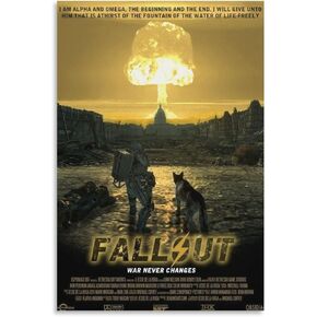 BKA Falloutt-New Vegas Old World Movie Canvas Art Poster Wall Art Picture Print Modern Art Living Room Decor Posters 08x12inch(20x30cm)