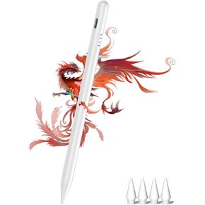 Stylus Pen for iPad 9th&10th - Fast Charge for iPad Pencil Palm Rejection Active Pen Compatible with (2018-2024) Apple iPad Pro 11"/12.9"/M4, iPad Mini 5/6, iPad Air 3/4/5/M2, iPad 6/7/8/9/10 (Pink)