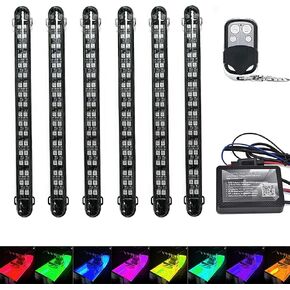 8pcs Led Strip Lights Boat Lights with APP 4-Key RF Remote Control,Waterproof 12V Boat Interior RGB Strip Lights,Boat Deck Lighting,Multi-Color Marine Lights for Boat Sailboat Kayak