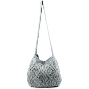 ENBEI Women's Shoulder Handbags Crochet Bags Shoulder Shopping Bag tote bag aesthetic canvas tote cute tote bags