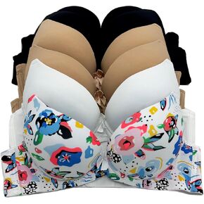 6 pcs ADD 2 Cup Thick Padding Extreme Double Pushup 32B-40C Bra
