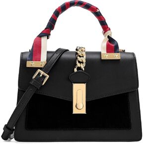 LA FESTIN Leather Top Handle Crossbody Bag for Women Small Handbag Designer Shoulder Satchel Purses with Detachable Strap
