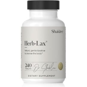 Shaklee - Herb-Lax® Gentle Laxative - Herbal Blend with Senna Leaf for Digestive Health & Regularity - Occasional Constipation Support- Enhanced Proprietary Formula - 240 Tablets