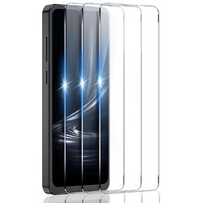 3 Pack Samsung A05/Galaxy A05 Tempered Glass Screen Protector [2.5D Full Coverage] [0.33mm Ultra Transparent] [Fingerprint Unlock] [Easy Install]