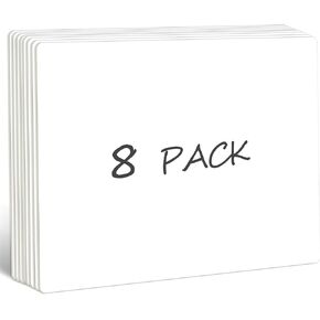 8 Packs Phonemic Awareness Dry Erase Board, Double Sided Dry Erase Board Writable and Erasable Phonics Learning White Board for Kids, Students, Classroom and Home (Each Measures 12" x 9")