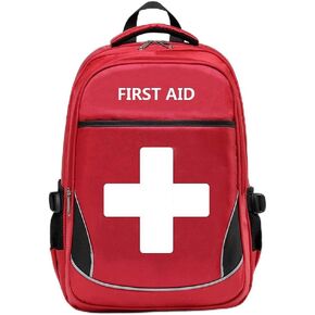 First Aid Bag Empty Red Emergency Medical Bag