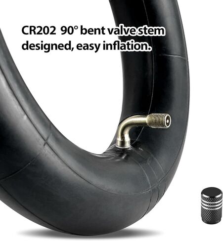 10 × 2.5 أنبوب داخلي للسكوتر للسكوتر الكهربائي الذكي ذاتي التوازن 36 فولت 48 فولت 400 واط 500 واط 800 واط محور المحرك الأمامي أو الخلفي استبدال 60/70-6.5 أنبوب مطاطي مع CR202 90 درجة صمام منحني in Kuwait