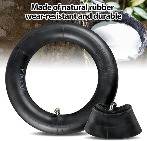 10 × 2.5 أنبوب داخلي للسكوتر للسكوتر الكهربائي الذكي ذاتي التوازن 36 فولت 48 فولت 400 واط 500 واط 800 واط محور المحرك الأمامي أو الخلفي استبدال 60/70-6.5 أنبوب مطاطي مع CR202 90 درجة صمام منحني in Kuwait